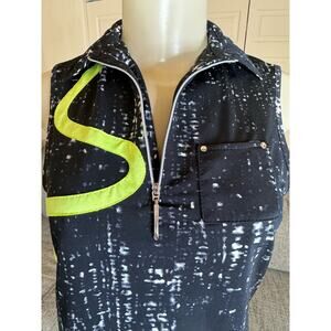Jamie Sadock Sleeveless Golf Top Black and White Size XS